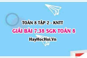 Bài 7.38 SGK Toán 8 Tập 2 Kết nối tri thức